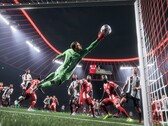 En reklambild för EA Sports FC 26 som visar upp en skärmdump från spelet med gameplay. (Bildkälla: EA)