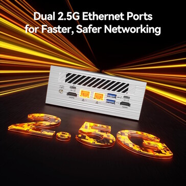 Mini-pc:n har snabba Ethernet-portar (Bildkälla: Geeekom)