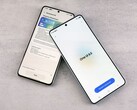 Två smartphones som visar en uppdateringsskärm