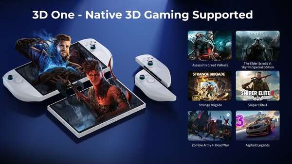 Några av de spel som kommer att kunna spelas i 3D när Abxylute 3D One lanseras. (Bildkälla: Abxylute)