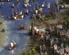 En bild som visar ett sjöslag i Cossacks 3.