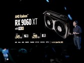 12 GB bör vara den nya normen för 1080p-grafikkort. På bilden - RX 9060 XT presentationsbild (bildkälla: AMD)