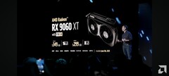 12 GB bör vara den nya normen för 1080p-grafikkort. På bilden - RX 9060 XT presentationsbild (bildkälla: AMD)