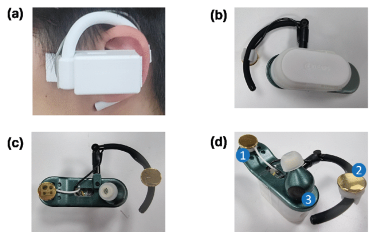 Två prototyper av Samsung Ear-EEG wearable. (Bildkälla: Samsung)