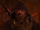 En skärmdump av Mortal Kombat II:s featurette som visar Scorpion (bildkälla: Warner Bros. YT)