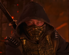 En skärmdump av Mortal Kombat II:s featurette som visar Scorpion (bildkälla: Warner Bros. YT)