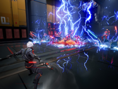 I Terminull Brigade samarbetar spelarna som cybernetiska verkställare för att ta ner skurkaktiga AI-fraktioner i en stad med cyberpunk-tema. På bilden - en skärmdump från spelet. (Bildkälla: Steam)