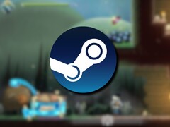Bilden visar Steam-logotypen och spelet Monstro Maestro. (Bildkälla: Steam)