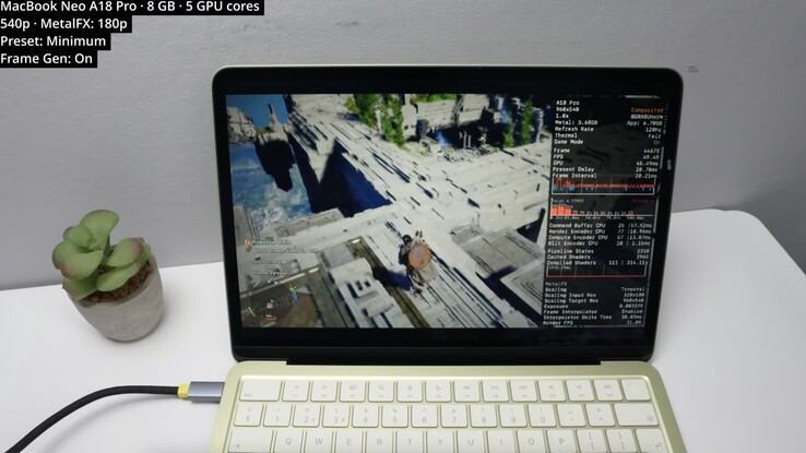 Crimson Desert körs på A18 Pro, men det finns en något suddig fångst.