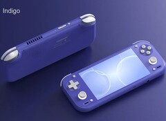 Anbernic RG 55G1 kommer att finnas att köpa i tre färger, däribland indigo.