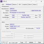 CPU-Z Moderkort