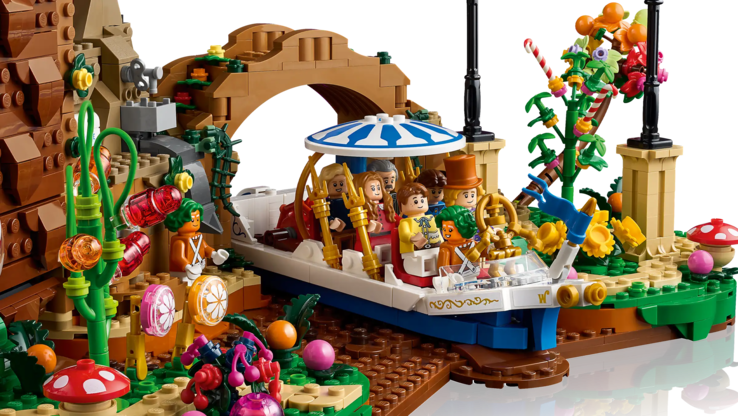En bild av det nya LEGO setet som visar figurerna i Wonkatania. (Bildkälla: LEGO)