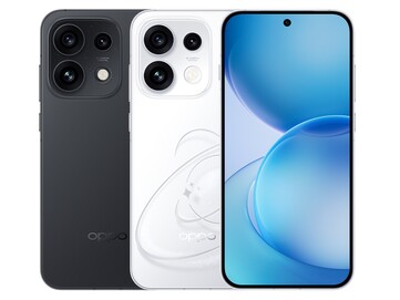 Oppo Reno 16 Pro i färgerna Starlight Black och Pop White.