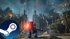 En skärmdump från spelet Warhammer 40,000: Space Marine 2 som visar upp miljöbilderna i spelet. (Källa: Steam - Redigerad)