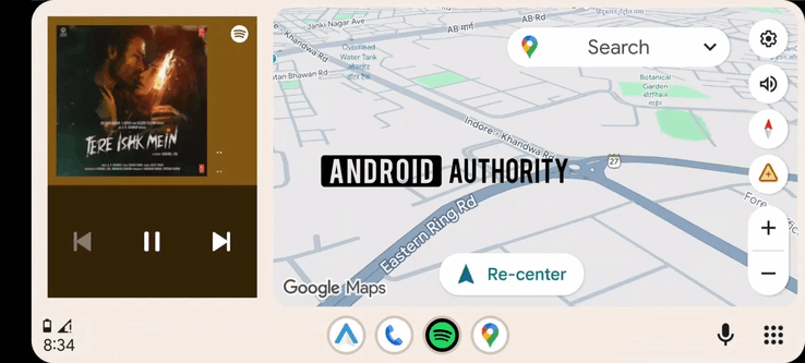 Android Auto widgets (Bildkälla: Android Authority)