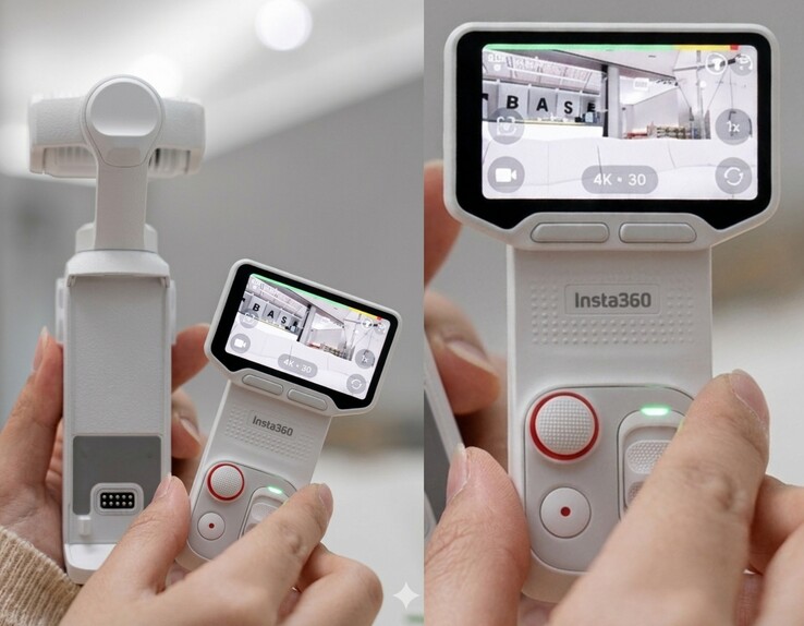 Den vita Insta360 Luna Ultra.