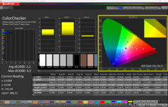 Kalibrerad med CalMAN ColorChecker (OLED)