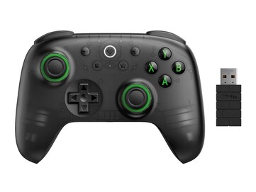 Den nya trådlösa handkontrollen 8BitDo Ultimate 2C - Transparent black edition. (Bildkälla: 8BitDo)