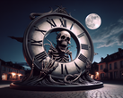 YouTubern Vsauces Death Clock visar den tid som återstår till döden och är utformad för att påminna användarna om livets förgänglighet. (Bildkälla: DallE3)
