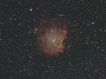 NGC 2174 Emissionsnebulosan, 850 staplade foton, original.