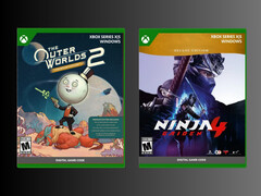 Detaljhandelslådorna Outer Worlds 2 och Ninja Gaiden 4 Xbox visas (Bildkälla: PNP Games)