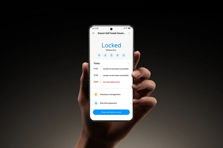Xiaomi Self-Install Smart Lock kan styras via varumärkets app
