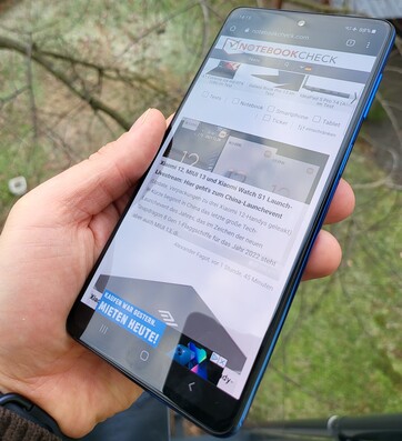 Samsung Galaxy M52 5G-test