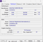 CPU-Z: Moderkort