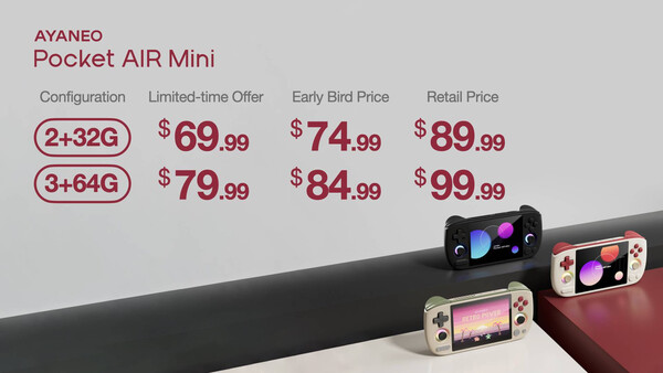Ayaneo Pocket Air Mini prisuppgifter. (Bildkälla: Ayaneo)