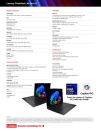 Lenovo ThinkPad L16 Gen 3 Intel-specifikationer.
