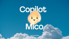 En reklambild för Copilots AI-assistent Mico