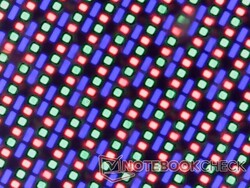 Glänsande OLED-subpixelmatris
