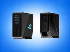 ROG Flux Charger Dock med 260 W effekt, 140 W laddning och en 1,9-tums LCD-skärm