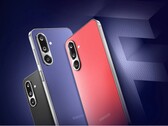 Samsung Galaxy F36 5G finns i korallröd, lyxig violett och onyxsvart konstlädertexturer (Bildkälla: Samsung)