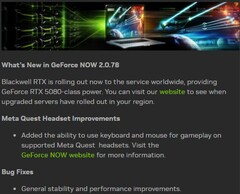 GeForce Nu är 2.0.78 tillgänglig med tillgång till GeForce RTX 5080-servrar över hela världen (Bildkälla: Own)
