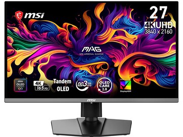 Framsidan av MSI MAG 272UP QD OLED E16