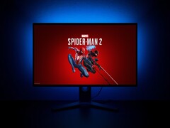 Spelet Marvel's Spider-Man 2 visas på en PC-skärm