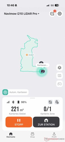 Automatisk mappning pågår