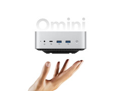 OminiPlus är utrustad med Ryzen 7 7535HS. På bilden: en redigerad reklambild av minidatorn. (Bildkälla: Orico och Minisforum - redigerad)