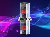 Utställningsmonter med PS5-skivor