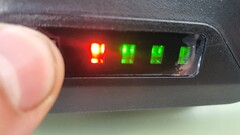 4-stegsdisplay för återstående kapacitet