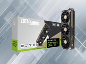 Zotac RTX 5070 Ti GPU visas (Bildkälla: Zotac med ändringar)