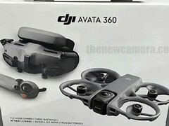 Påstådd DJI Avata 360 detaljhandelsförpackning. (Bildkälla: via The New Camera)