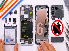 fairphone6 JerryRigEverything (bildkälla: @JerryRigEverything)