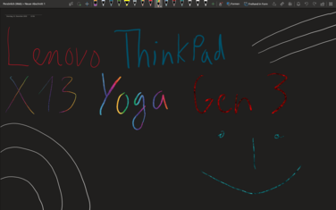 Lenovo ThinkPad X13 Yoga Gen 3: test av pennfunktionalitet