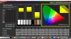 CalMAN ColorChecker (målfärgrymd DCI-P3)