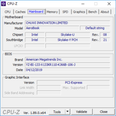 CPU-Z: Moderkort