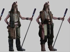 De påstådda läckta bilderna för Star Wars Eclipse visar en Gungan-karaktär (bilden), tillsammans med andra. (Bildkälla: MP1st)