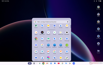 Startmenyn i Googlebook OS