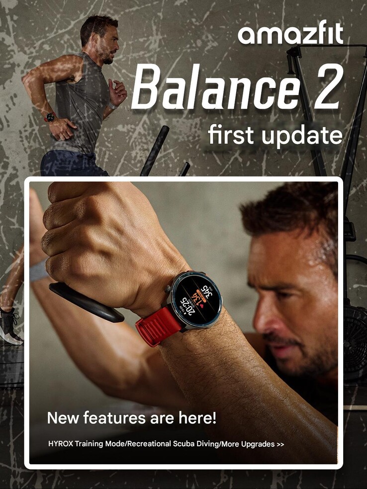 Släppanteckningarna för Amazfit Balance 2 smartwatch-uppdateringen. (Bildkälla: Amazfit via Weibo, maskinöversatt)